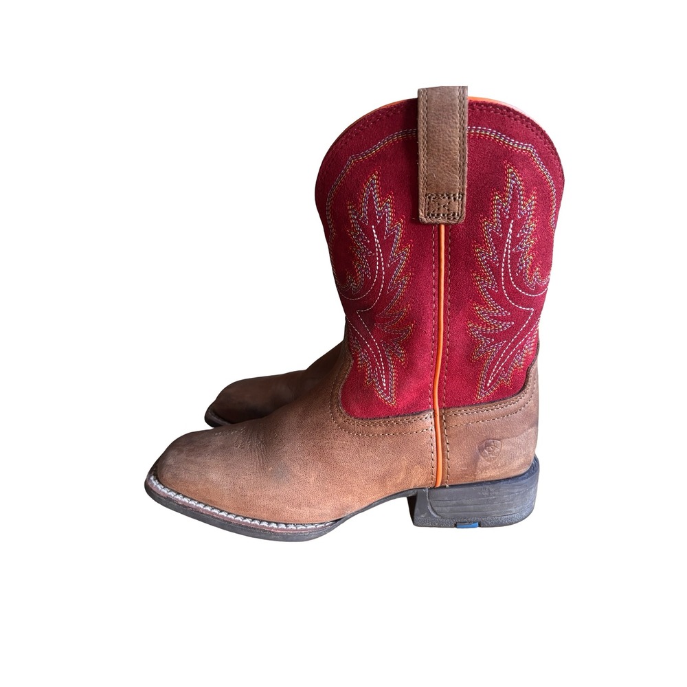 Ariat Wilder Western Boot Kids Size 2 Brown Ruby Red Good Grand Canyon 10050921
